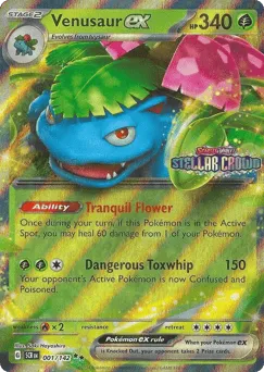 Venusaur ex 001/142 Expansion Stamp Stellar Crown