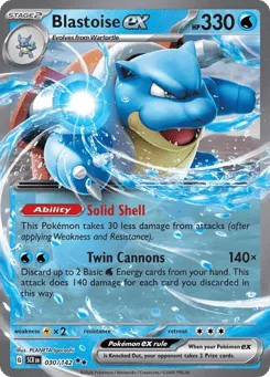 Blastoise ex 030/142 Stellar Crown