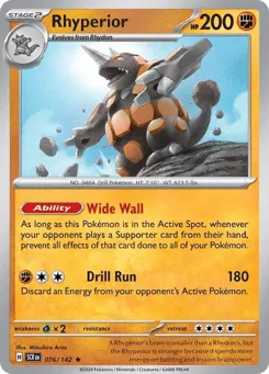 Rhyperior 076/142 Stellar Crown
