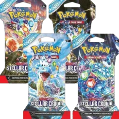 Stellar Crown Sleeved Booster Pack Bundle (Set of 4)