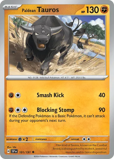 Paldean Tauros 101/191 Surging Sparks