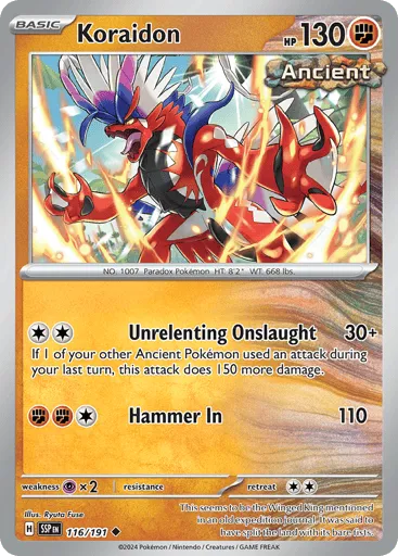 Koraidon 116/191 Surging Sparks
