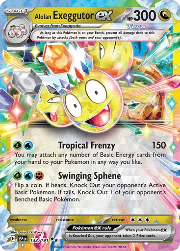 Alolan Exeggutor ex 133/191 Surging Sparks