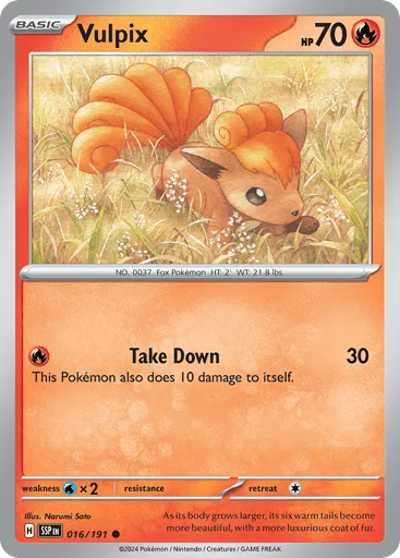Vulpix 016/191 Surging Sparks