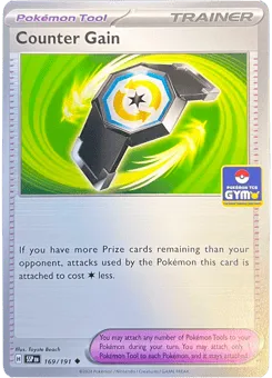 Counter Gain 169/191 Pokemon Gym Stamp Surging Sparks