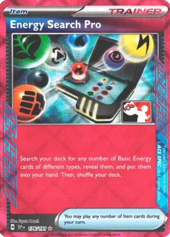 Energy Search Pro 176/191 Play Pokemon Stamp Holo Surging Sparks