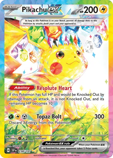 Pikachu ex 238/191 Surging Sparks