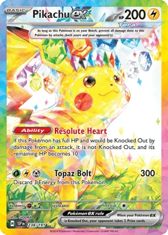 Pikachu ex 238/191 Surging Sparks