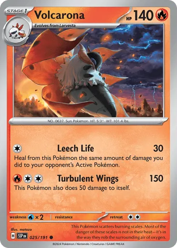 Volcarona 025/191 Surging Sparks