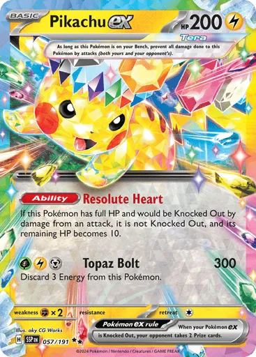 Pikachu ex 057/191 Surging Sparks