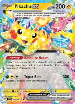 Pikachu ex 057/191 Surging Sparks
