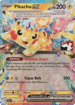 Pikachu ex 057/191 Play Pokemon Stamp Holo Surging Sparks