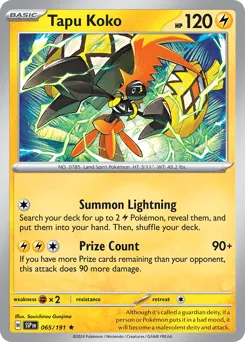 Tapu Koko 065/191 Surging Sparks