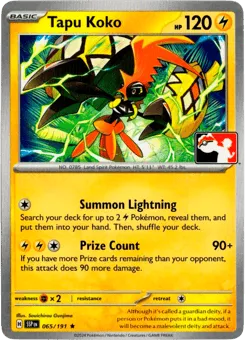 Tapu Koko 065/191 Play Pokemon Stamp Surging Sparks