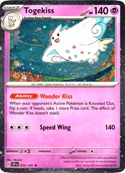 Togekiss 072/191 Cosmos Holo Surging Sparks