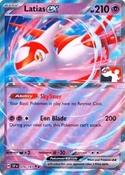 Latias ex 076/191 Play Pokemon Stamp Holo Surging Sparks