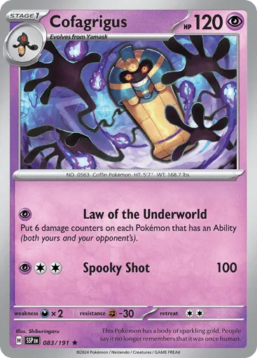 Cofagrigus 083/191 Surging Sparks