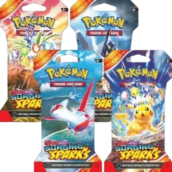 Surging Sparks Sleeved Booster Pack Bundle (Set of 4)