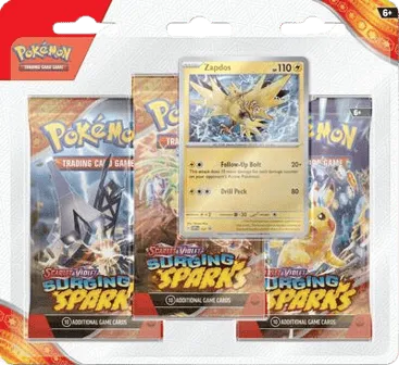 Surging Sparks 3-Pack Blisters - Zapdos
