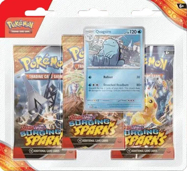 Surging Sparks 3-Pack Blisters - Quagsire