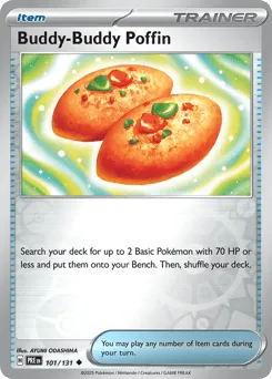 Buddy-Buddy Poffin 101/131 Reverse Holo Prismatic Evolutions