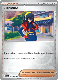 Carmine 103/131 Reverse Holo Prismatic Evolutions
