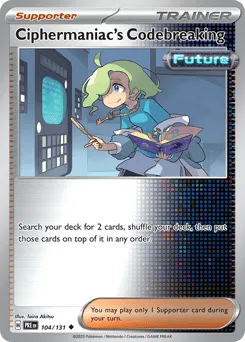 Ciphermaniac's Codebreaking 104/131 Reverse Holo Prismatic Evolutions