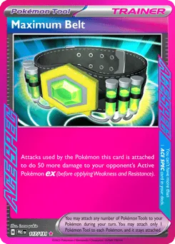 Maximum Belt 117/131 Holo Prismatic Evolutions