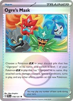 Ogre's Mask 118/131 Poké Ball Prismatic Evolutions
