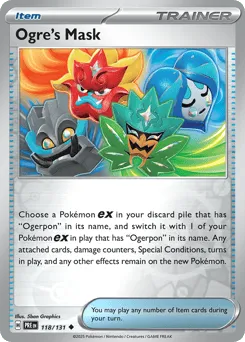 Ogre's Mask 118/131 Reverse Holo Prismatic Evolutions