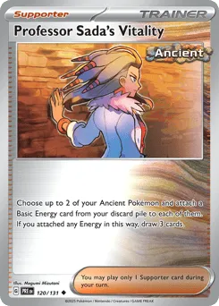 Professor Sada's Vitality 120/131 Reverse Holo Prismatic Evolutions