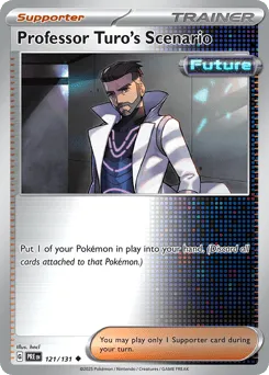 Professor Turo's Scenario 121/131 Reverse Holo Prismatic Evolutions
