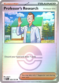 Professor's Research 123/131 Poké Ball Prismatic Evolutions