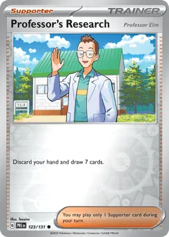 Professor's Research 123/131 Reverse Holo Prismatic Evolutions