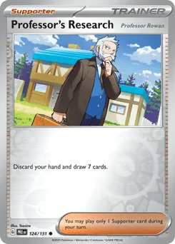 Professor's Research 124/131 Reverse Holo Prismatic Evolutions