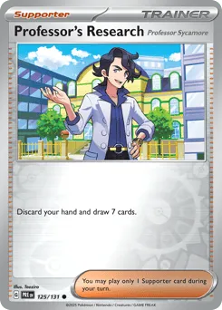 Professor's Research 125/131 Reverse Holo Prismatic Evolutions