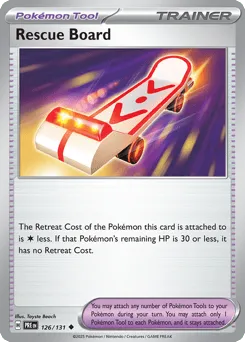 Rescue Board 126/131 Normal Prismatic Evolutions