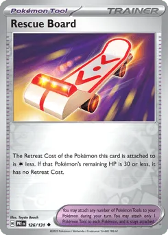 Rescue Board 126/131 Reverse Holo Prismatic Evolutions