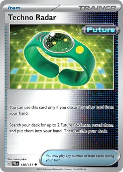 Techno Radar 130/131 Reverse Holo Prismatic Evolutions