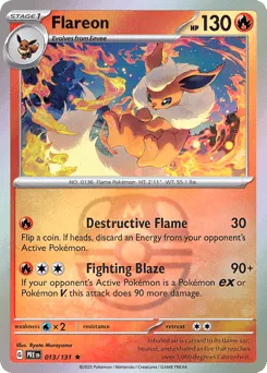 Flareon 013/131 Master Ball Prismatic Evolutions