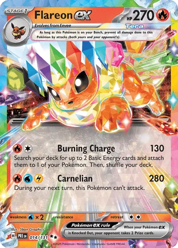 Flareon ex 014/131 Prismatic Evolutions