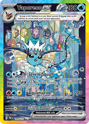 Vaporeon ex 149/131 Prismatic Evolutions