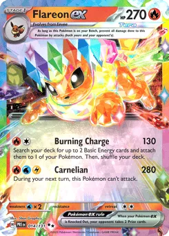 Flareon ex 014/131 Holo Prismatic Evolutions