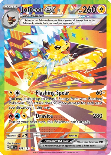 Jolteon ex 153/131 Prismatic Evolutions