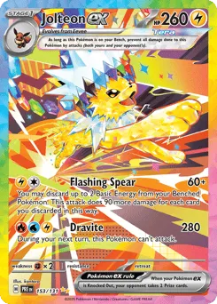 Jolteon ex 153/131 Prismatic Evolutions
