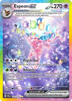 Espeon ex 155/131 Holo Prismatic Evolutions