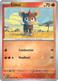 Litleo 015/131 Reverse Holo Prismatic Evolutions