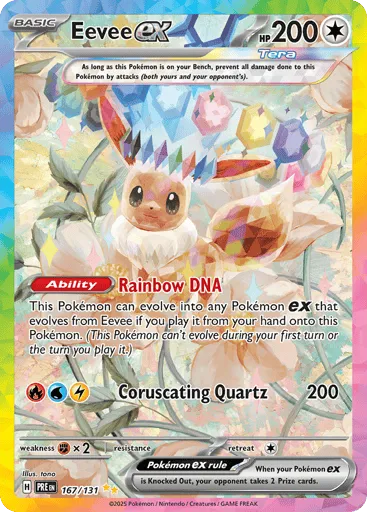 Eevee ex 167/131 Prismatic Evolutions