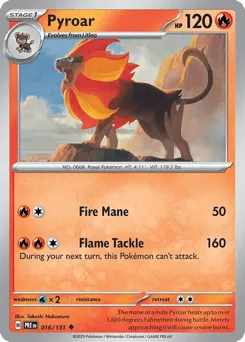 Pyroar 016/131 Normal Prismatic Evolutions