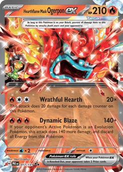Hearthflame Mask Ogerpon ex 017/131 Prismatic Evolutions